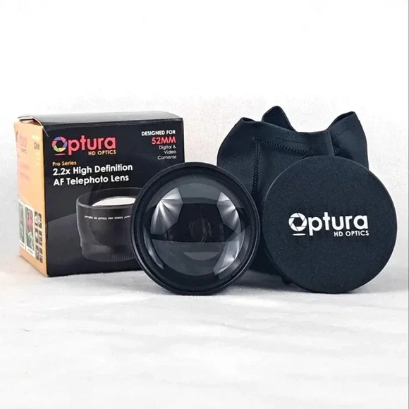 Optura HD 52mm 2.2x Telephoto Lens NEW in Box - Picture 1 of 6